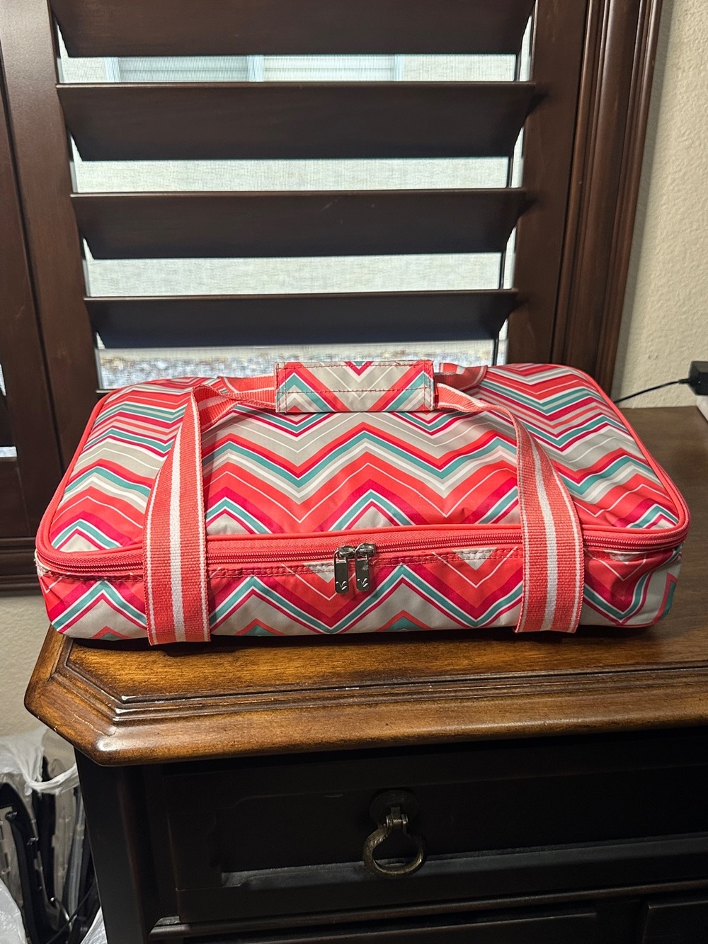 All For Color Metallic Silver Insulated Food Transport Tote